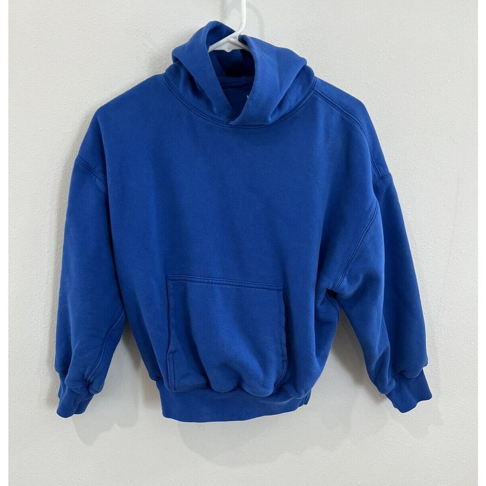 Yeezy Yzy Gap authentic youth Large 10 double layer hoodie sweatshirt blue